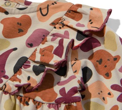 baby jurk met ruffle honden